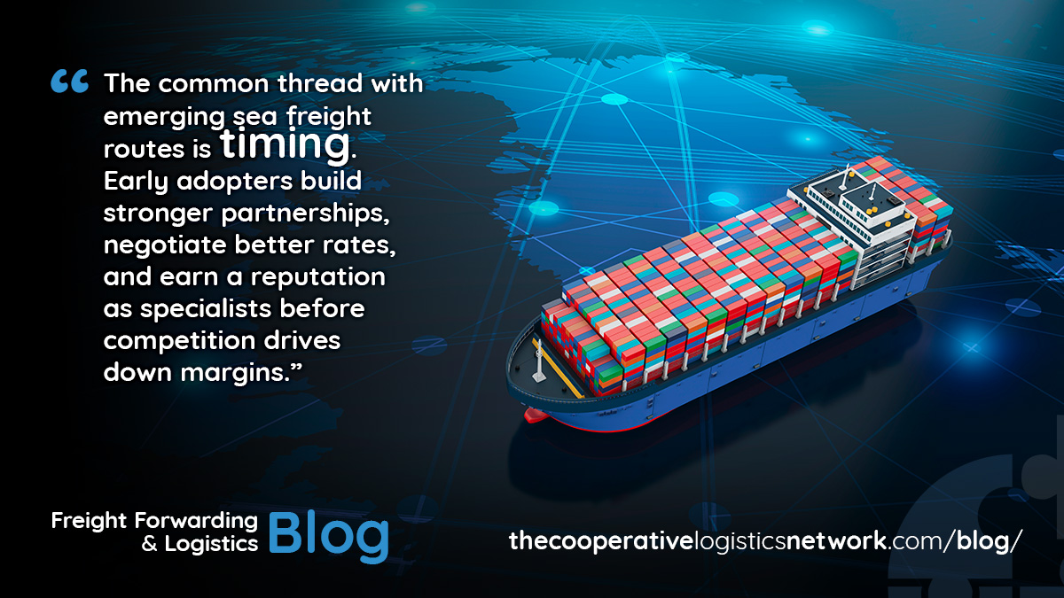 Emerging ocean freight routes