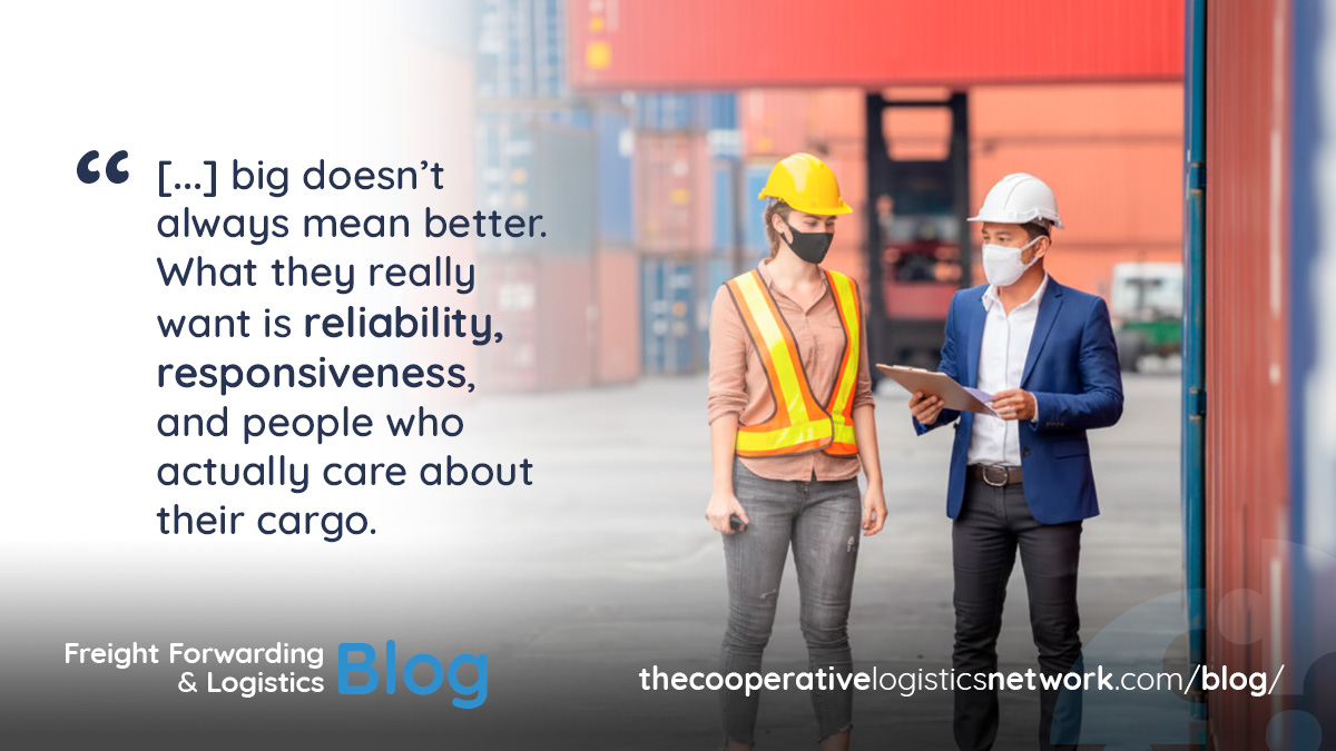 How freight forwarders can compete against the multinationals