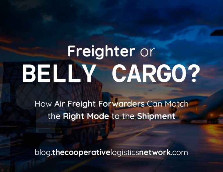 Hugging Freight Air freight forwarding- freighter or belly hold?